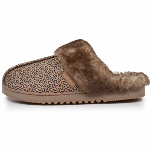 Isotoner - Chaussons mules Femme Léopard Beige – Image 2