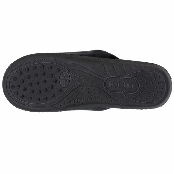 Isotoner - Chaussons mules Femme Noir Liberty – Image 3