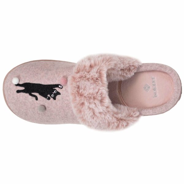 Isotoner - Chaussons mules Femme Rose chiné – Image 2