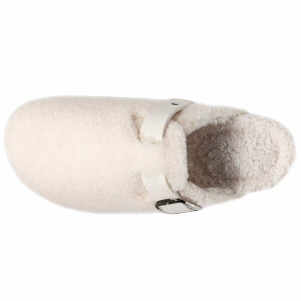 Isotoner - Chaussons mules Femme Sherpa Ivoire – Image 2