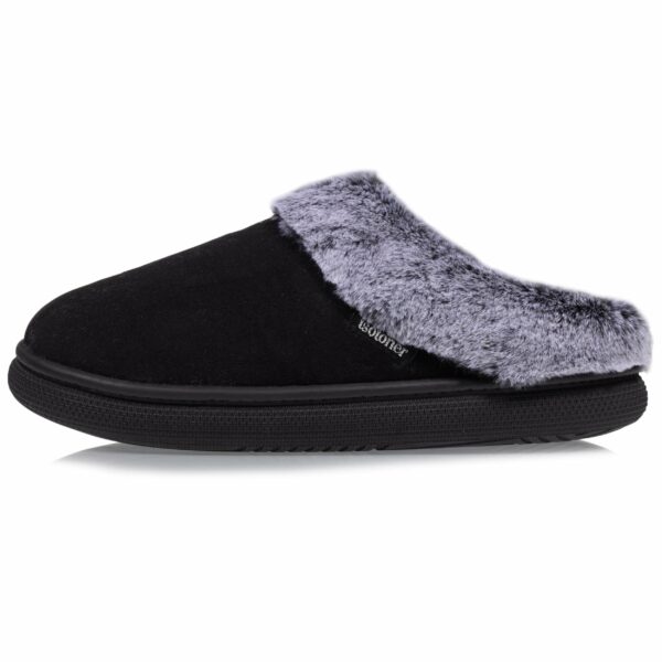 Isotoner - Chaussons mules Femme BLOUP Noir – Image 2