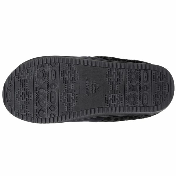 Isotoner - Chaussons mules Femme talon plateforme Noir – Image 3