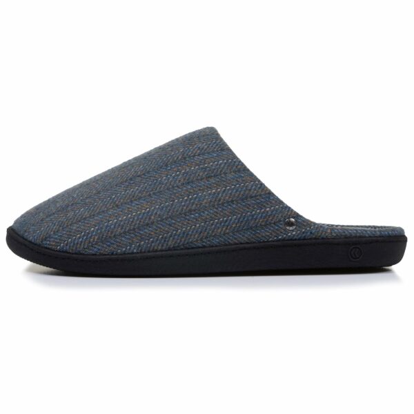 Isotoner - Chaussons mules Homme Chevrons bleus – Image 3