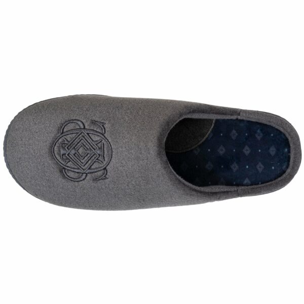 Isotoner - Chaussons mules Homme Gris chiné – Image 2