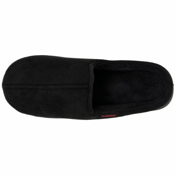 Isotoner - Chaussons mules Homme Noir crantée