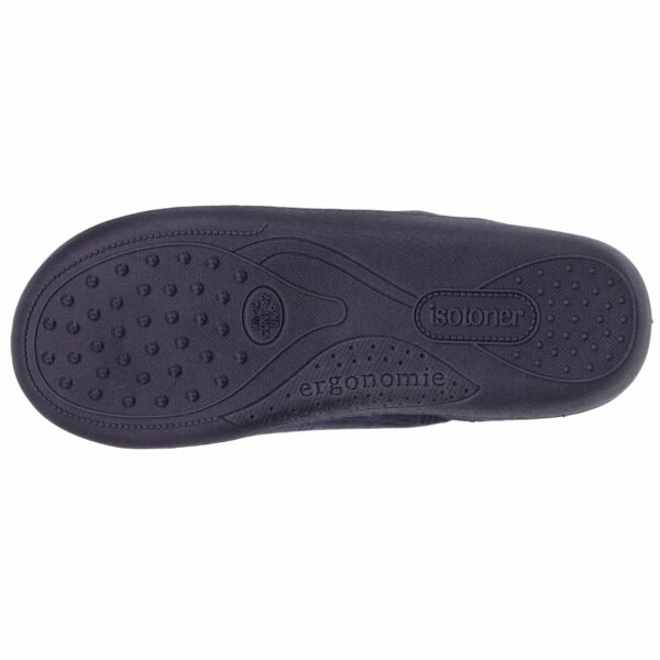 Isotoner - Chaussons mules Homme Prince de Galles Marine – Image 3