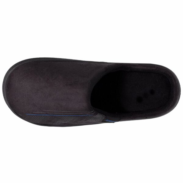 Isotoner - Chaussons mules Homme BLOUP Noir graphique