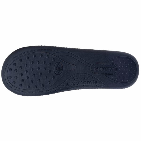Isotoner - Chaussons mules Homme logo Marine – Image 3