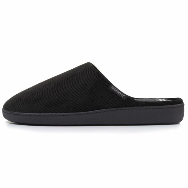 Isotoner - Chaussons mules Homme tartan Noir – Image 2