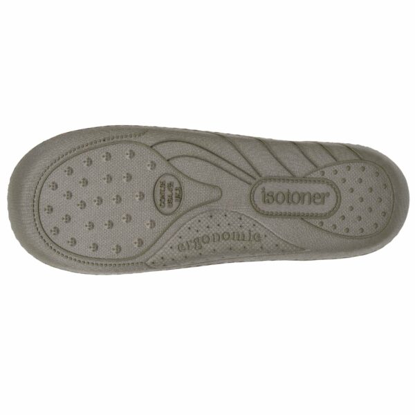 Isotoner - Chaussons mules Junior moto Kaki chiné – Image 3