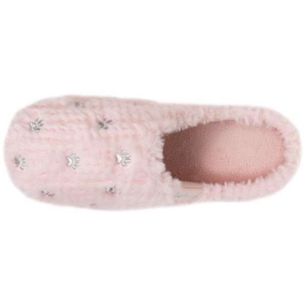 Isotoner - Chaussons mules Junior Rose chat