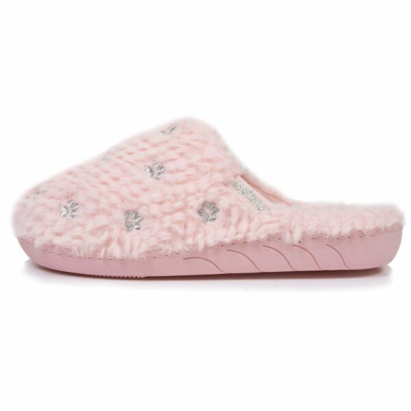 Isotoner - Chaussons mules Junior Rose chat – Image 2