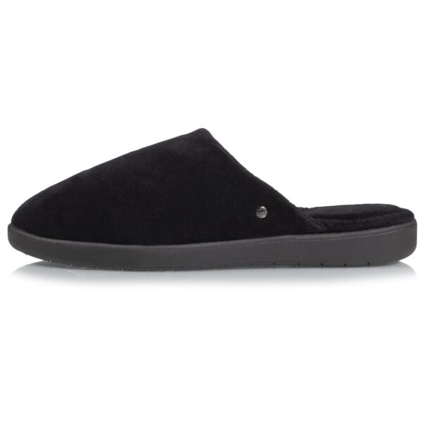 Isotoner - Chaussons mules Femme grand confort Noir – Image 2