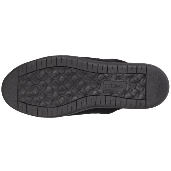 Isotoner - Chaussons mules Femme grand confort Noir – Image 3