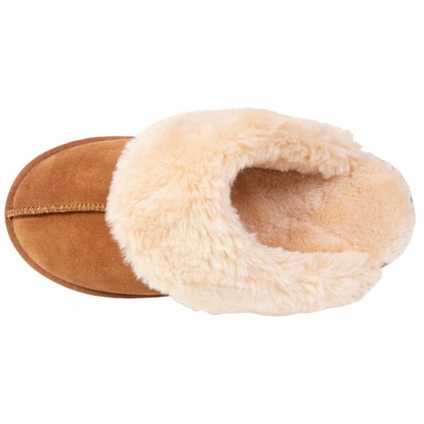 Isotoner - Chaussons mules fourrées Femme Camel – Image 2