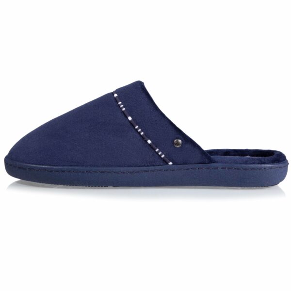 Isotoner - Chaussons mules Femme ergonomiques Marine – Image 2