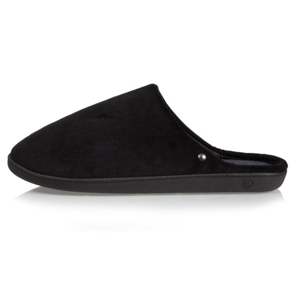 Isotoner - Chaussons mules Homme Noir – Image 2