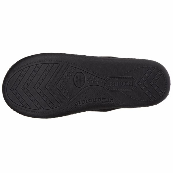 Isotoner - Chaussons mules Homme Noir tartan – Image 3