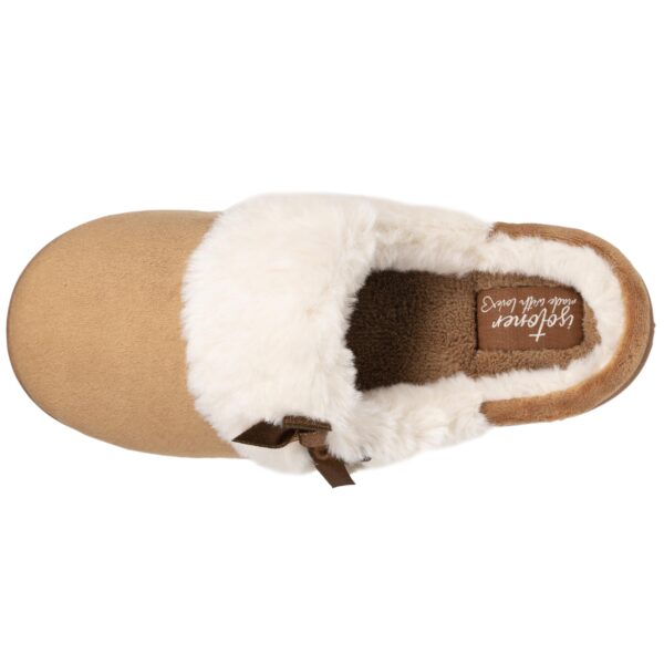 Isotoner - Chaussons mules Junior Camel Noeud