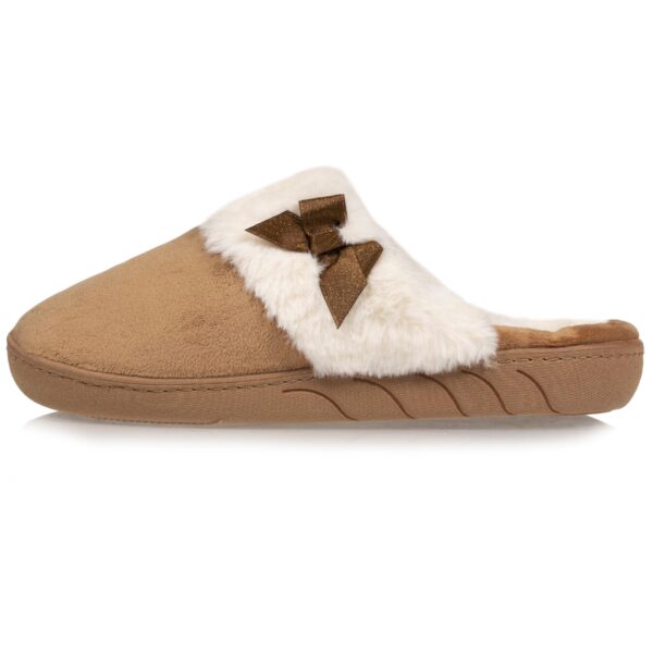 Isotoner - Chaussons mules Junior Camel Noeud – Image 2