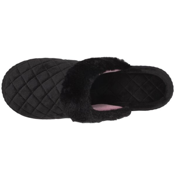 Isotoner - Chaussons mules Femme matelassé Noir