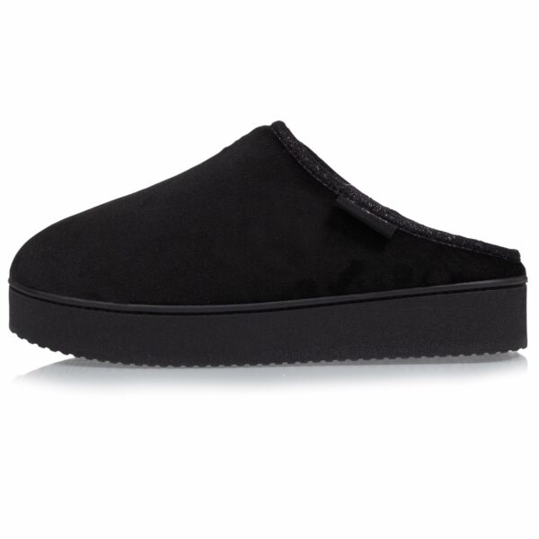 Isotoner - Chaussons mules plateforme Femme Noir – Image 2