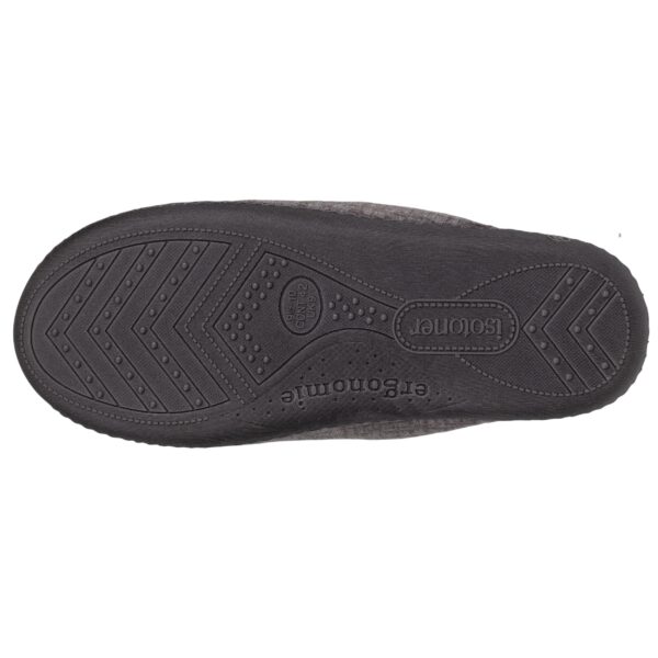 Isotoner - Chaussons mules Homme Gris – Image 3
