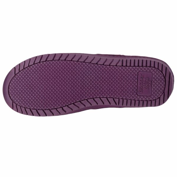 Isotoner - Chaussons mules talon Femme Aubergine – Image 3