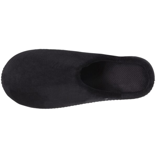 Isotoner - Chaussons mules Homme Noir Chevrons – Image 2