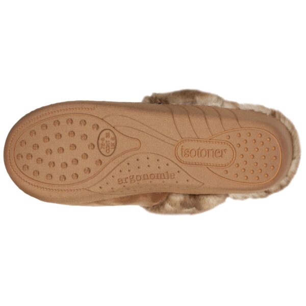 Isotoner - Chaussons mules recyclées Femme Camel – Image 3