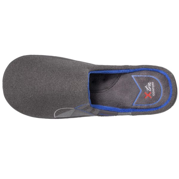 Isotoner - Chaussons mules XTRA confort Homme Gris