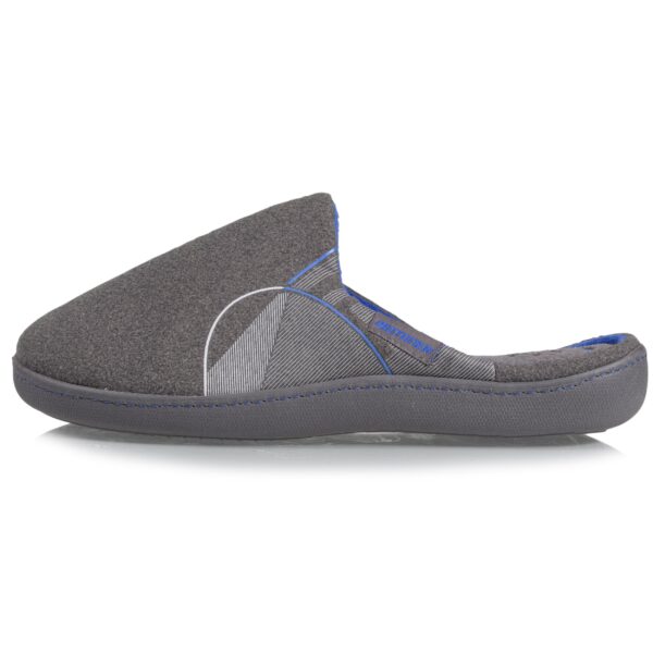 Isotoner - Chaussons mules XTRA confort Homme Gris – Image 2