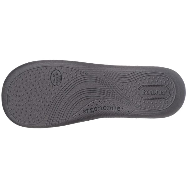 Isotoner - Chaussons mules XTRA confort Homme Gris – Image 3