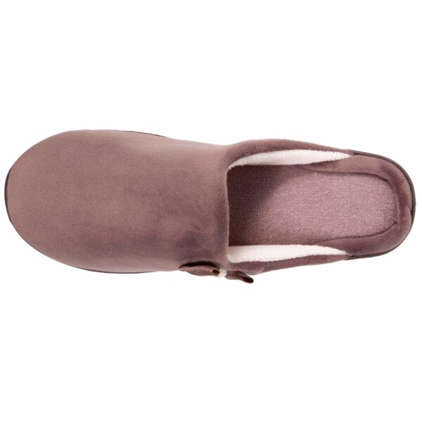 Isotoner - Chaussons mules talon Femme Taupe