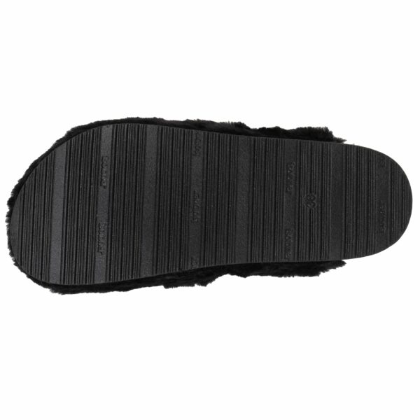 Isotoner - Chaussons sabots Femme Noir imitation fourrure – Image 3