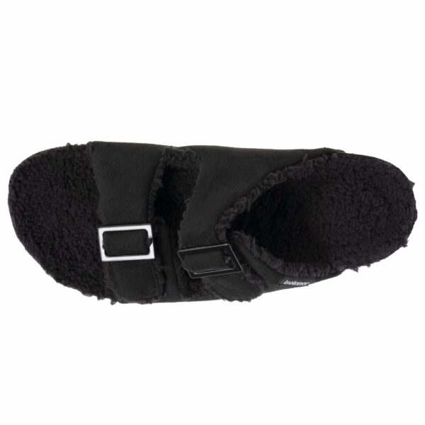 Isotoner - Chaussons sandales Homme brides Noir