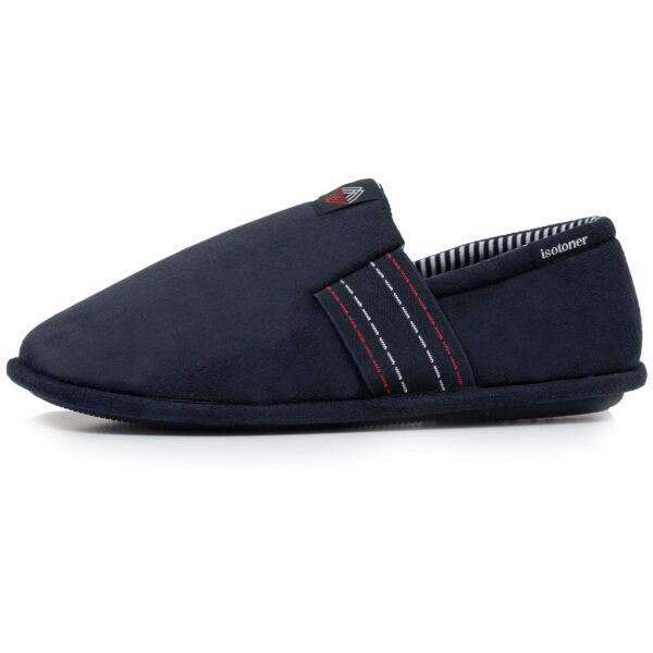 Isotoner - Chaussons sans-gênes Homme coutures Marine – Image 2