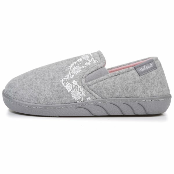 Isotoner - Chaussons sans-gênes Junior arabesques Gris chiné – Image 2