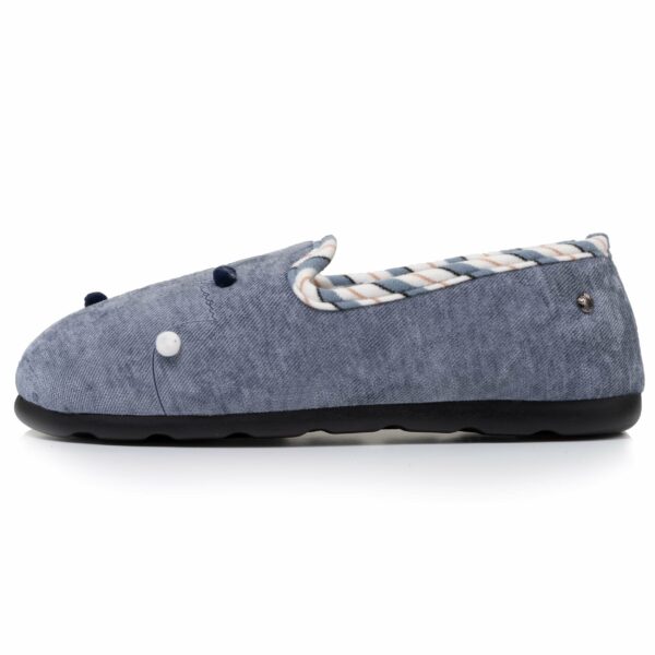 Isotoner - Chaussons slippers Femme Bleu denim – Image 3