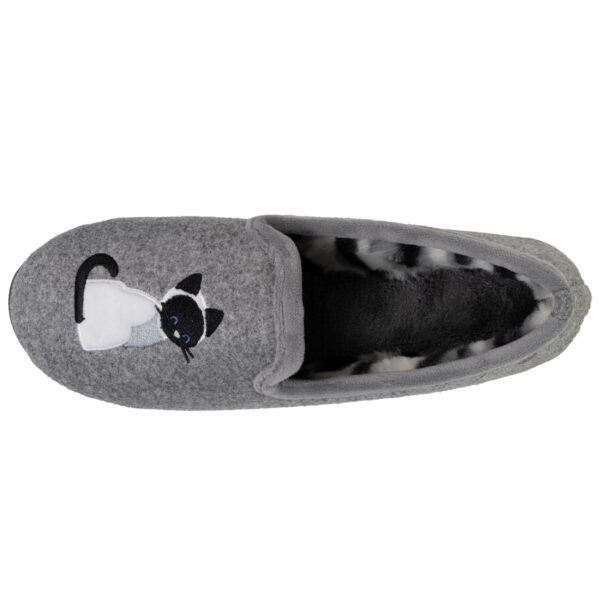 Isotoner - Chaussons slippers Femme Gris – Image 2