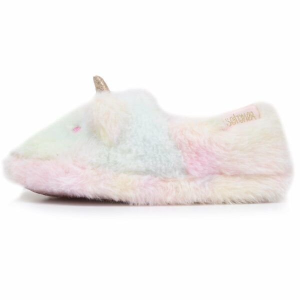 Isotoner - Chaussons slippers Fille Licorne Multicolor – Image 2
