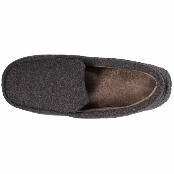Isotoner - Chaussons mocassins Homme feutrine Gris Chiné