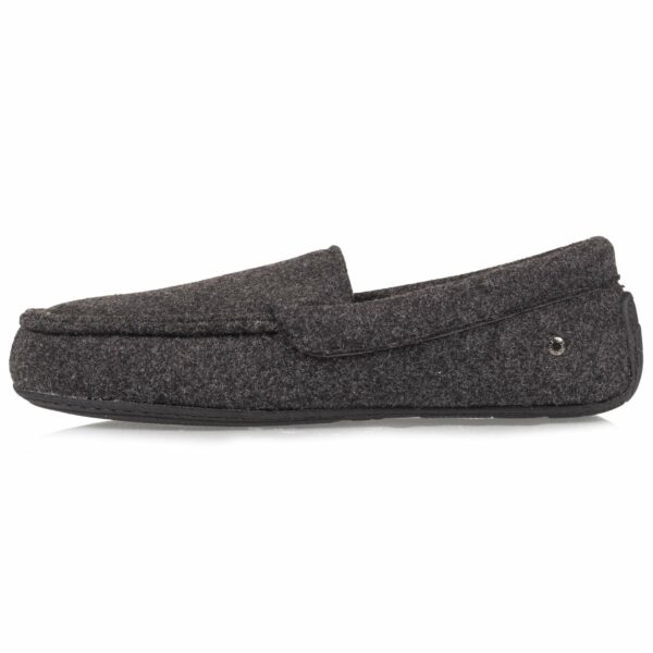 Isotoner - Chaussons mocassins Homme feutrine Gris Chiné – Image 2