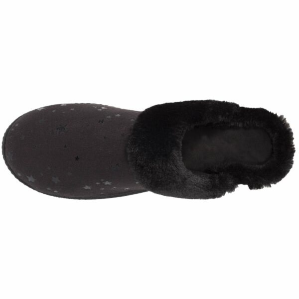 Isotoner - Chaussons mules Femme Talon Etoiles Noir