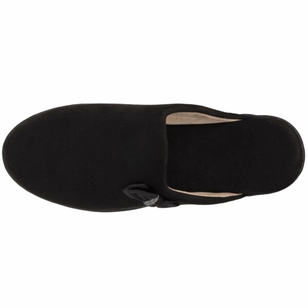 Isotoner - Chaussons mules Femme Talon Nœud Noir