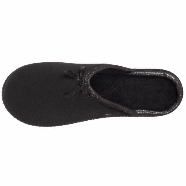 Isotoner - Chaussons mules Femme Brillant Noir