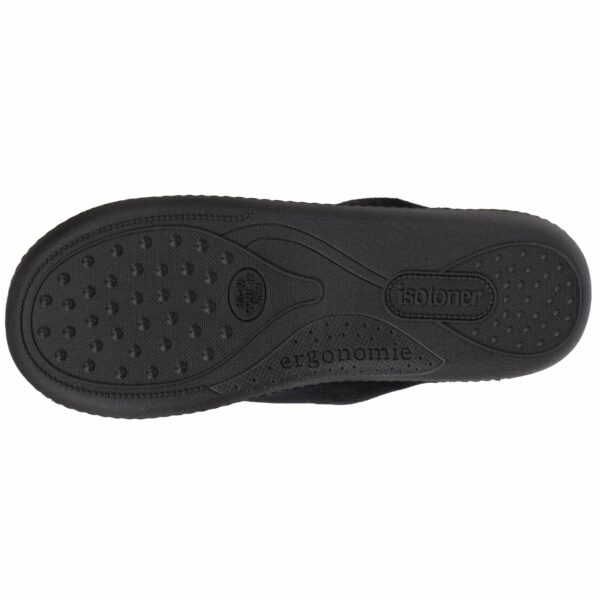 Isotoner - Chaussons mules Homme ergonomiques Noir – Image 3