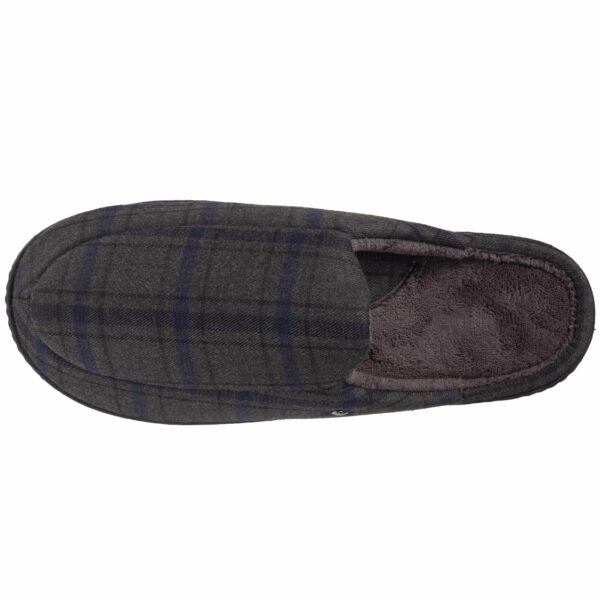 Isotoner - Chaussons mules Homme Tartan