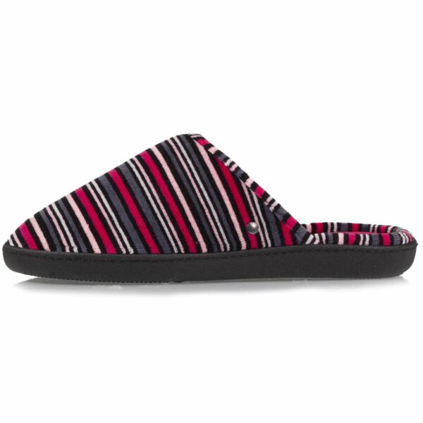 Isotoner - Chaussons mules Femme Rayures – Image 3