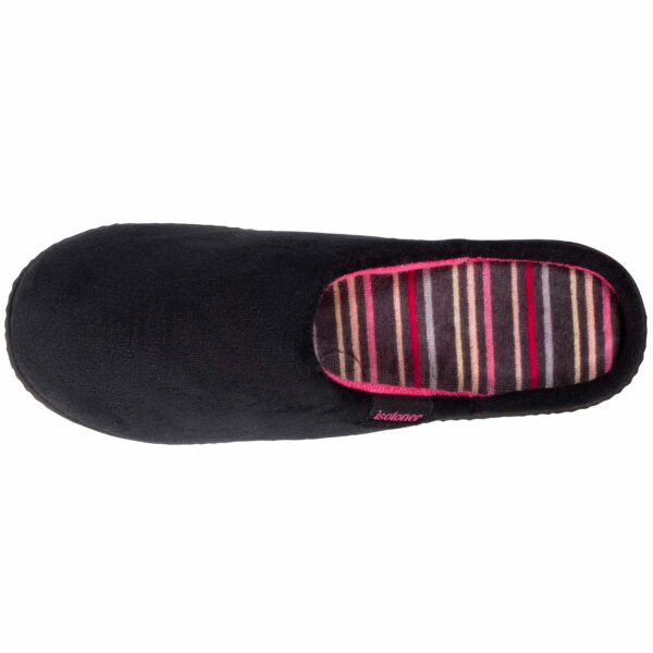Isotoner - Chaussons mules Femme Noir